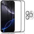 Miniatyrbild 1 av 7: 2-Pack Iphone 16 Pro Max 5G Skärmskydd & 1-Pack linsskydd - Härdat Glas 9H - Super kvalitet 3D