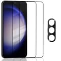 Miniatyrbild 1 av 7: 2-Pack Samsung S23 Fe Skärmskydd & 1-Pack linsskydd - Härdat Glas 9H - Super kvalitet 3D