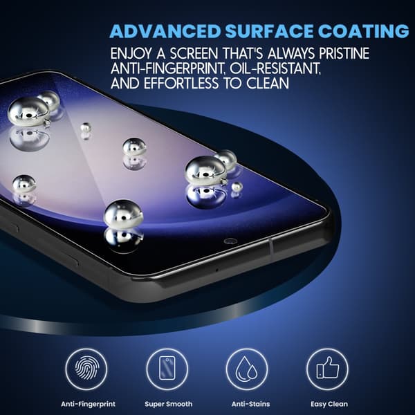 1-Pack Samsung S23 Plus 5G Skärmskydd & 1-Pack linsskydd - Härdat Glas 9H - Super kvalitet 3D