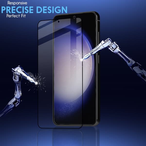 1-Pack Samsung S23 Plus 5G Skärmskydd & 1-Pack linsskydd - Härdat Glas 9H - Super kvalitet 3D