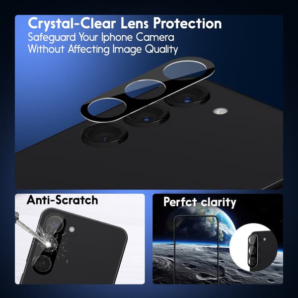 1-Pack Samsung S23 Plus 5G Skärmskydd & 1-Pack linsskydd - Härdat Glas 9H - Super kvalitet 3D