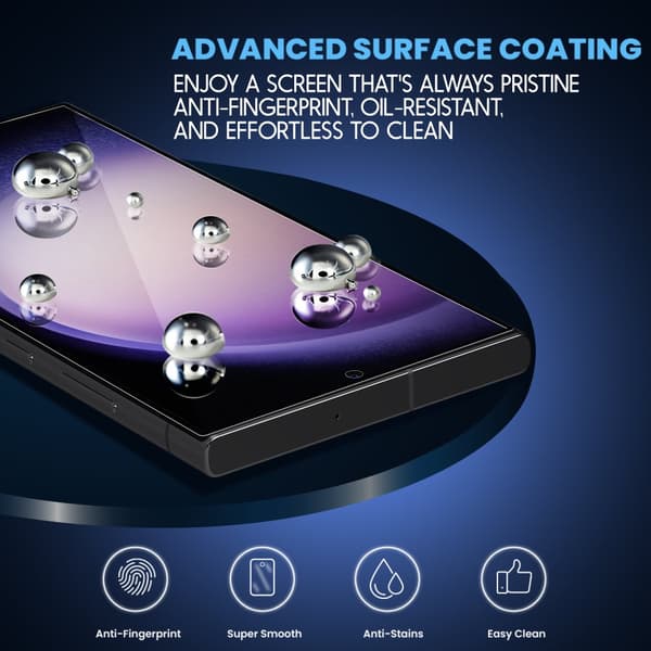 2-Pack Samsung S23 Ultra Skärmskydd & 1-Pack linsskydd - Härdat Glas 9H - Super kvalitet 3D