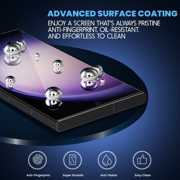 2-Pack Samsung S23 Ultra 5G Skärmskydd & 1-Pack linsskydd - Härdat Glas 9H - Super kvalitet 3D