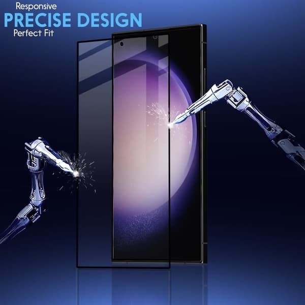 2-Pack Samsung S23 Ultra 5G Skärmskydd & 1-Pack linsskydd - Härdat Glas 9H - Super kvalitet 3D