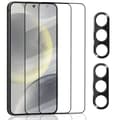 Miniatyrbild 1 av 7: 2-Pack Samsung S24 5G Skärmskydd & 1-Pack linsskydd - Härdat Glas 9H - Super kvalitet 3D