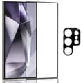 Miniatyrbild 1 av 7: 1-Pack Samsung S24 Ultra 5G Skärmskydd & 1-Pack linsskydd - Härdat Glas 9H - Super kvalitet 3D
