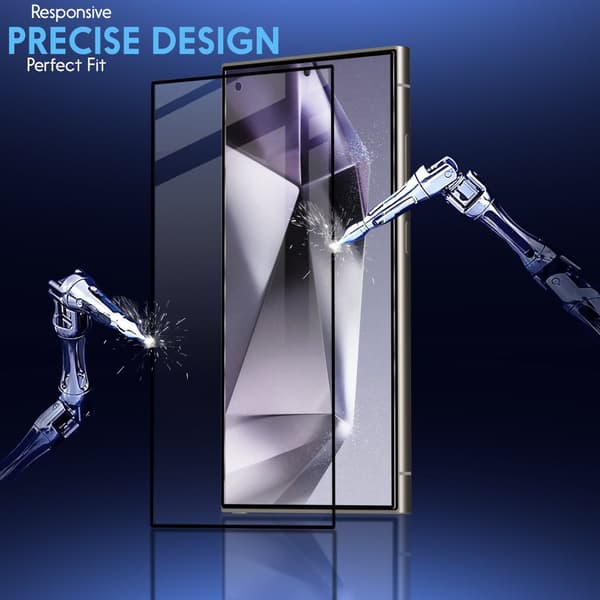 2-Pack Samsung S24 Ultra 5G Skärmskydd & 2-Pack linsskydd - Härdat Glas 9H - Super kvalitet 3D