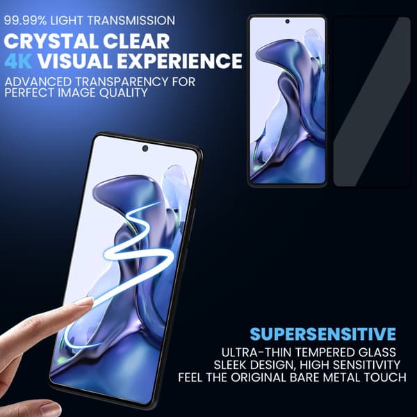 2-Pack Xiaomi 11T Pro Skärmskydd - Härdat Glas 9H - Super kvalitet 3D