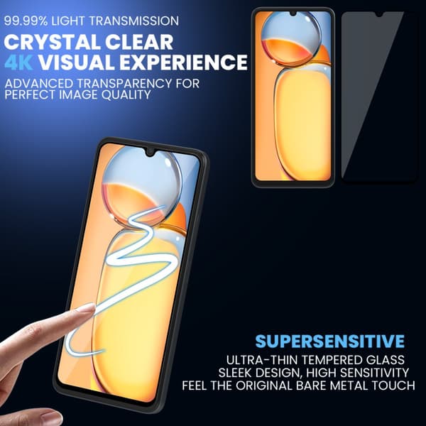 2-Pack Xiaomi Radmi 14C 5G Skärmskydd - Härdat Glas 9H - Super kvalitet 3D