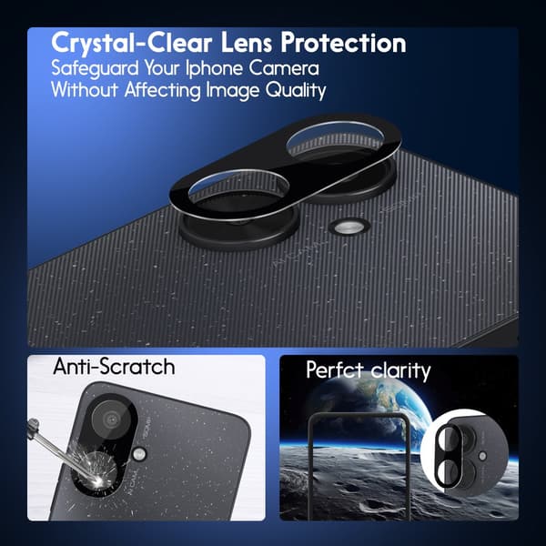 2-Pack Xiaomi Redmi 13C Skärmskydd & 2-Pack linsskydd - Härdat Glas 9H - Super kvalitet 3D