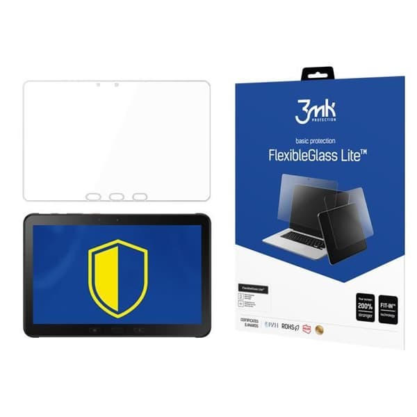 3MK Samsung Galaxy Tab Active Pro 2019 FlexibeGlass Lite™ Hybrid Glas - Klart - 11"