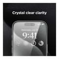Miniatyrbild 4 av 11: 2-PACK iPhone 16 Pro Max Privacy Härdat glas 0.26mm 2.5D 9H
