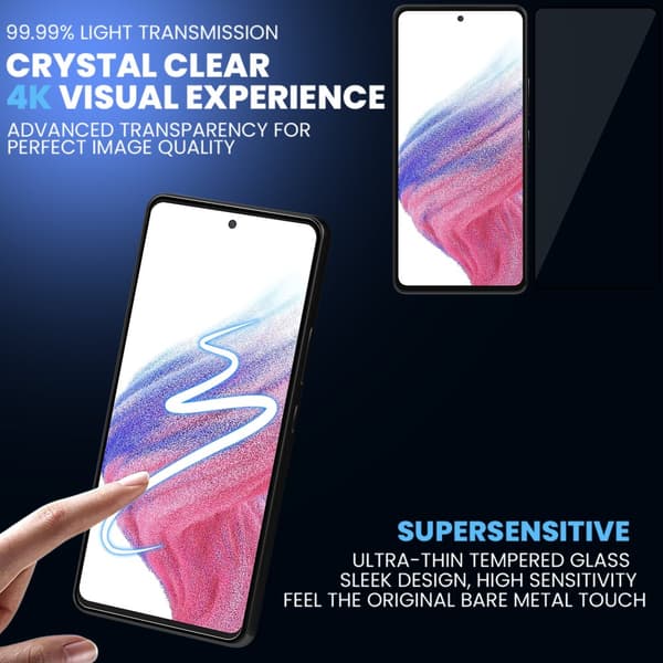 1-Pack Samsung A53 Skärmskydd - Härdat Glas 9H - Super kvalitet 3D