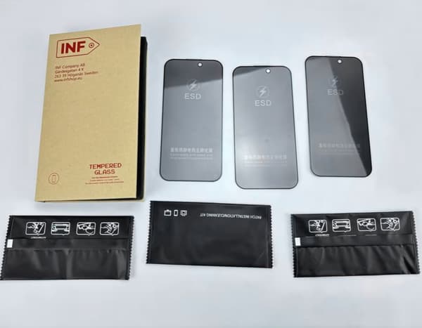 INF 3-pack Privacy näytönsuoja iPhonelle - Karkaistu lasi iPhone 16