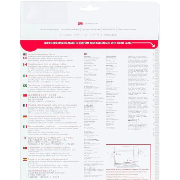 3m Pf141 Privacy Filter Black 35.8 Cm 14.1´´ 4:3 Skærmbeskytter Transparent