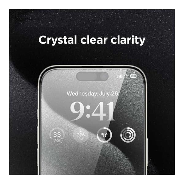 2-PACK iPhone 16 Pro Privacy Härdat glas 0.26mm 2.5D 9H