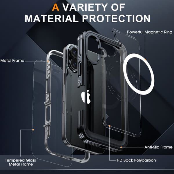 INF Beskyttende deksel til iPhone 16-serien iPhone 16 Pro Max