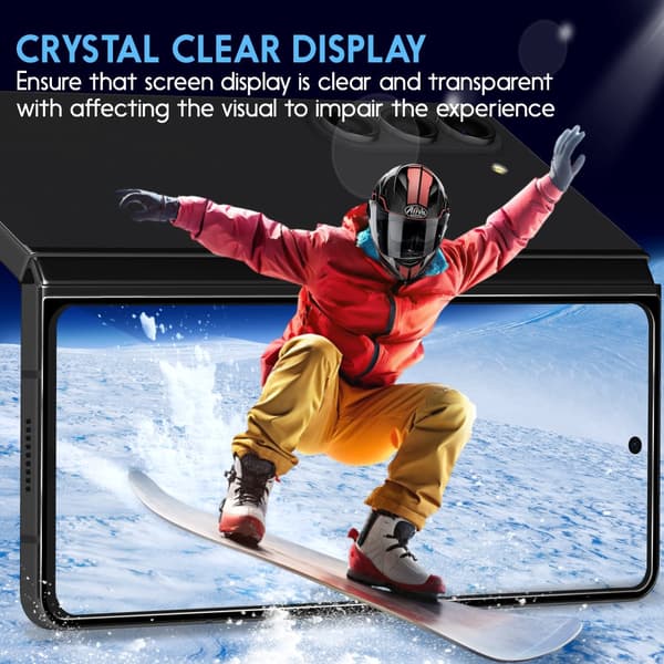 1-Pack Samsung Z Fold 5 Skärmskydd - Härdat Glas 9H - Super kvalitet 3D