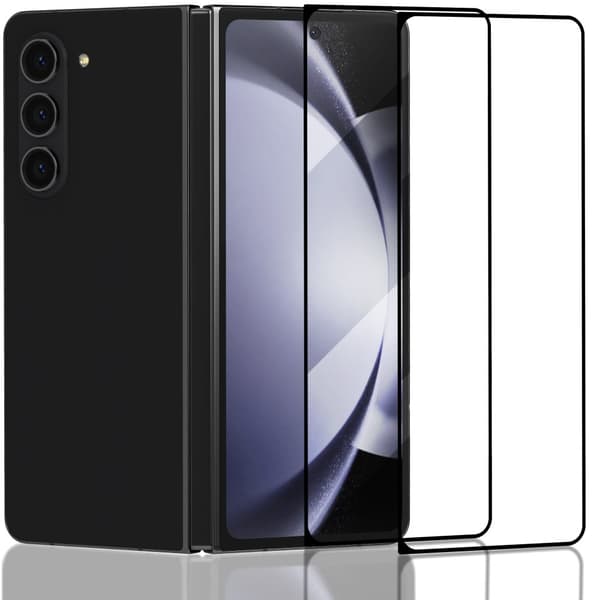 2-Pack Samsung Z Fold 5 Skärmskydd - Härdat Glas 9H - Super kvalitet 3D