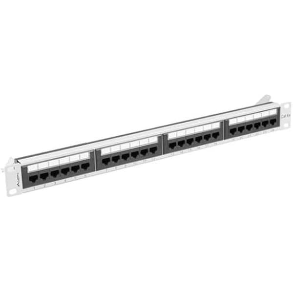 LANBERG PPUA-1024-S Patch Panel 24 PUERTOS 1U Kat.6A UTP Grå Grå