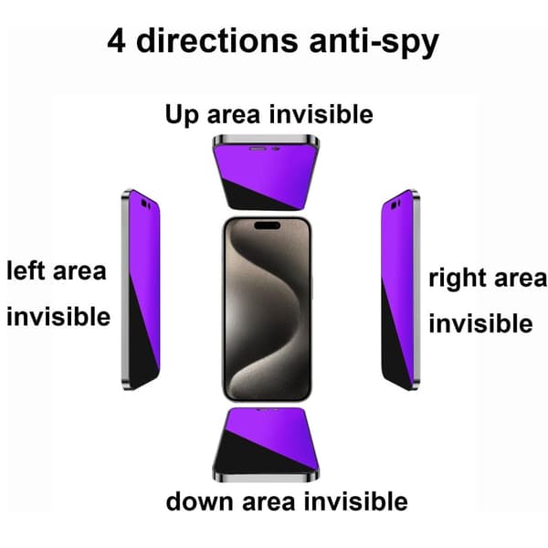 INF iPhone 16 360° Privacy skærmbeskytter i hærdet glas iPhone 16 Pro