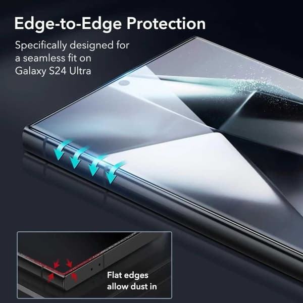 2-Pack Samsung Galaxy S24 Ultra Skärmskydd Härdat Glas 9H 3D