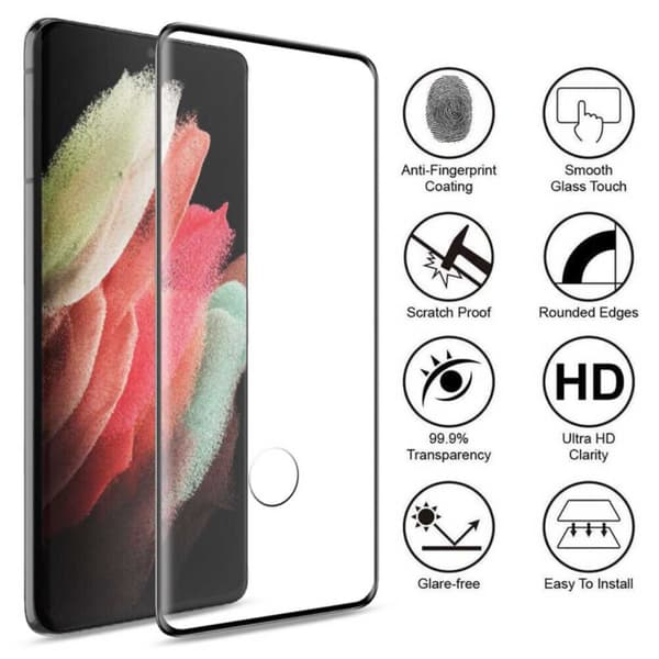 Samsung Galaxy S21 Ultra Näytönsuoja Karkaistu lasi 9H 3D