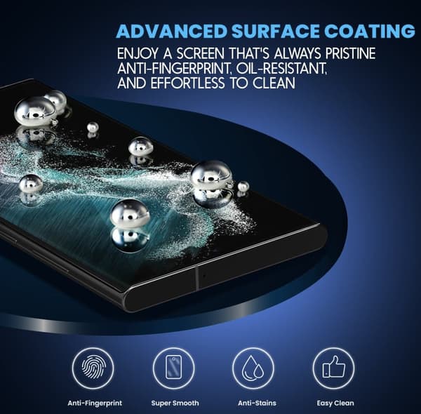 1-Pack Samsung S22 Ultra Skärmskydd - Härdat Glas 9H - Super kvalitet 3D