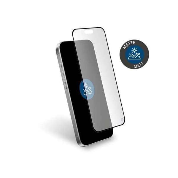 Skärmskydd - FORCE GLASS - iPhone 16 Pro - 2.5D (9H) härdat glas - Livstidsgaranti - Genomskinlig