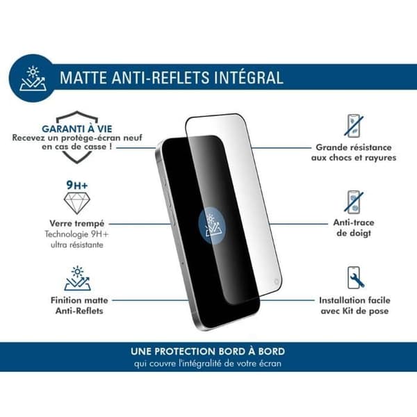 Skyddsglas - Force Glass - iPhone 16 Plus - Återvunnet glas - Rep-resistant - Livstidsgaranti