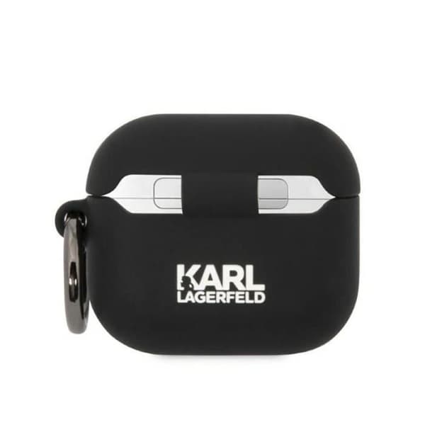 Karl Lagerfeld Silikonfodral NFT Karl Head 3D - AirPods 3 (svart) - 3666339087821