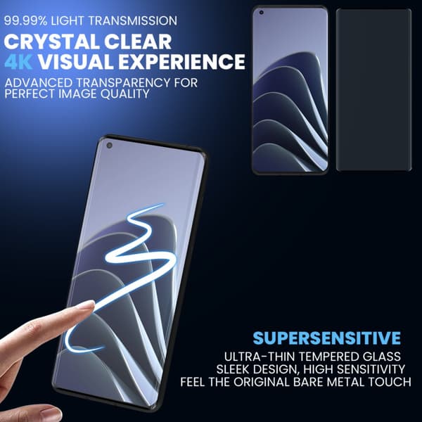 1-Pack Oneplus 10 Pro Skärmskydd - Härdat Glas 9H - Super kvalitet 3D