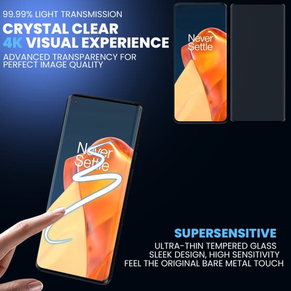 1-Pack Oneplus 9 Pro Skärmskydd - Härdat Glas 9H - Super kvalitet 3D