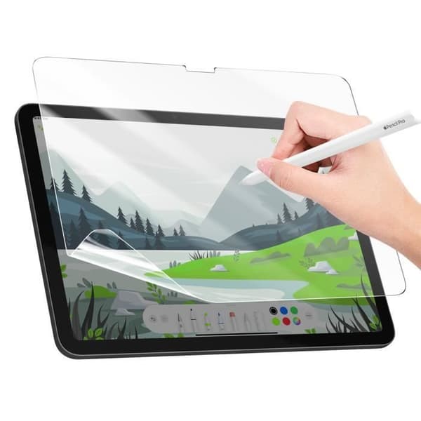 Film för iPad Air 13 2024 Papperseffekt Anti-repor Anti-fingeravtryck 4smarts Transparent