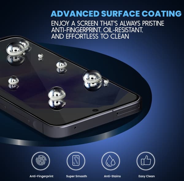 2-Pack Samsung A55 privacy Skärmskydd - Härdat Glas 9H - Super kvalitet 3D