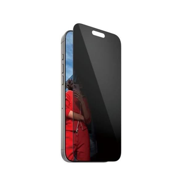 Skärmskydd för iPhone 16 Pro Max UWF med sekretessfilter Panzerglas Transparent Svart