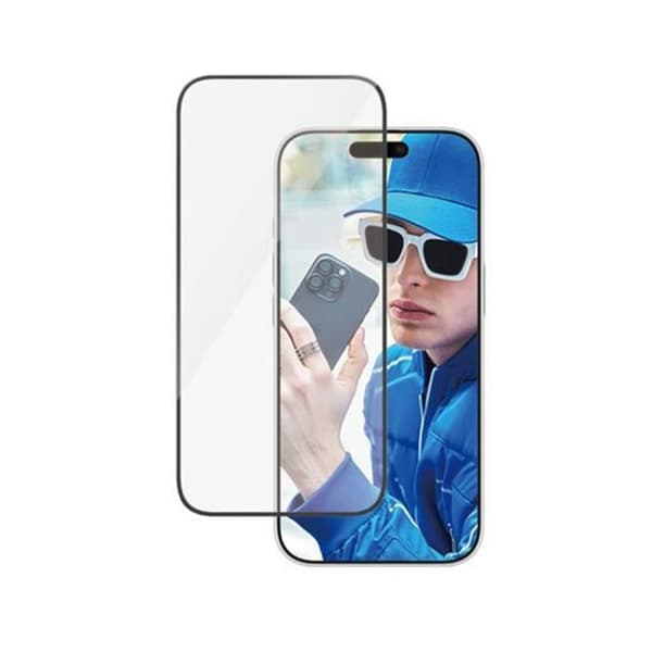 Skärmskydd för iPhone 16 Pro med UWF Privacy Filter Panzer Glass Transparent Svart