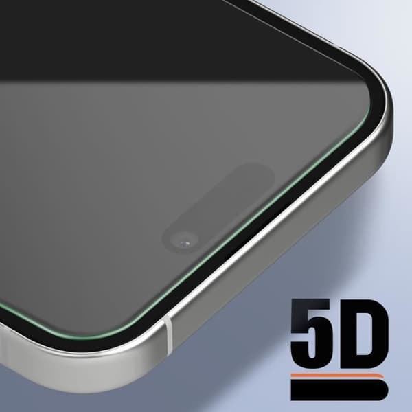 Härdat glas - AVIZAR - iPhone 16 Pro Max - 9H hårdhet - Fulllim - Ultratunt