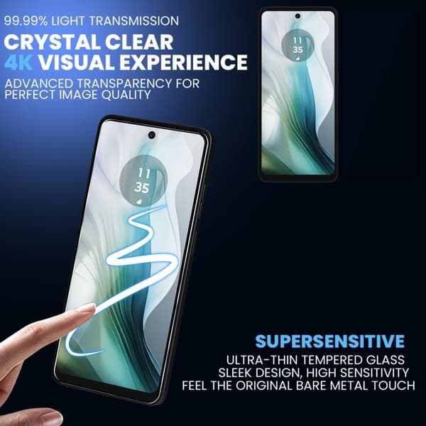 1-Pack Motorola E14 Skärmskydd - Härdat Glas 9H - Super kvalitet 3D
