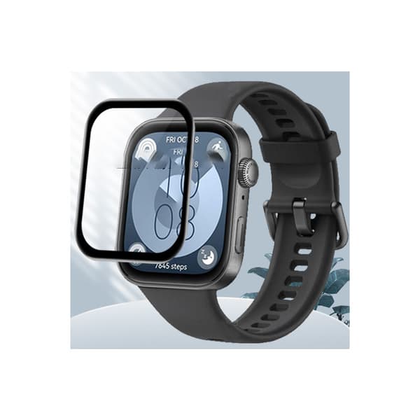 INF 2-Pack Huawei Watch Fit 3 skjermbeskytter, 3D buet myk film