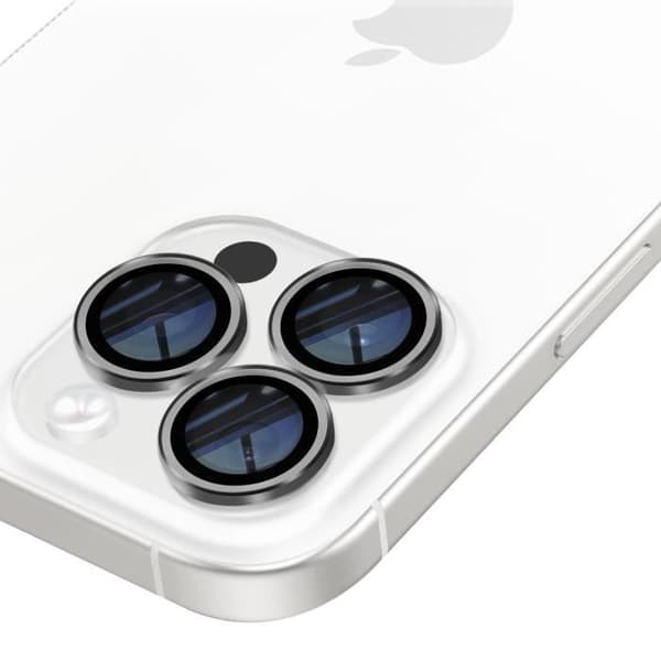 Kamera härdat glas för iPhone 16 Pro Max 9H Hårdhet Anti-Scratch Grå