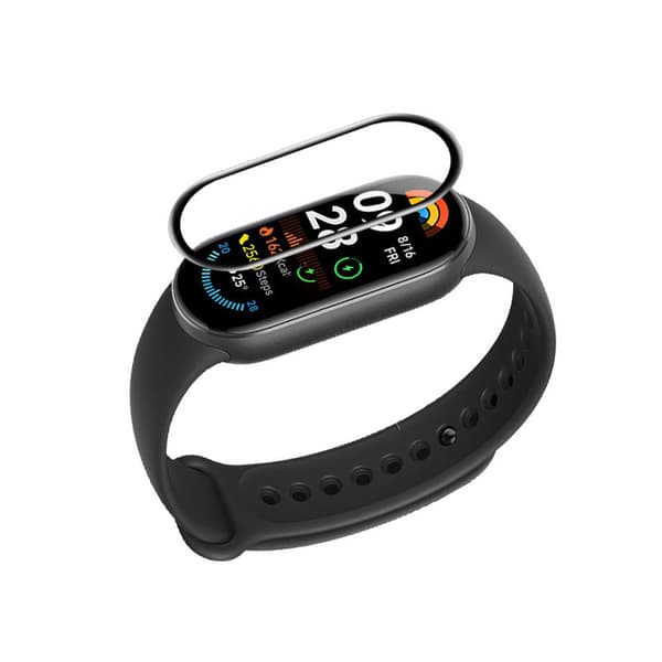 INF Xiaomi Band 9 skärmskydd, 2-pack 3D böjd mjuk film