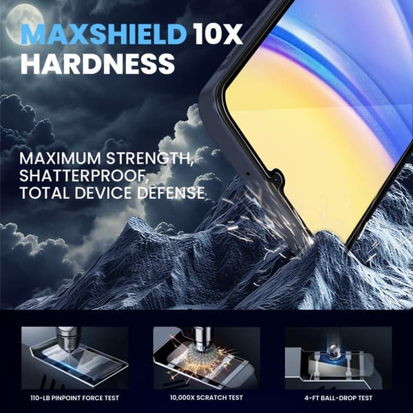 2-Pack Samsung A16 Skärmskydd & 1-Pack linsskydd - Härdat Glas 9H - Super kvalitet 3D