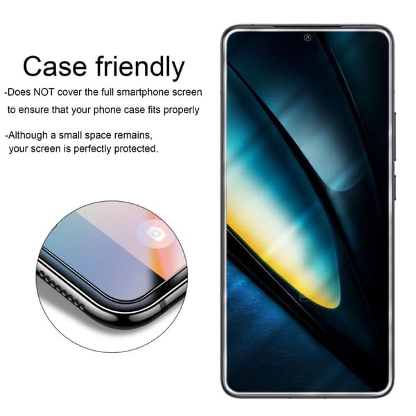 Skyddsfilm för Xiaomi Poco F6 Pro Skärmskydd Skyddsglas Härdat (Tempered)-glas för skydd
