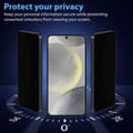 Miniatyrbild 2 av 7: 1-Pack Samsung S24 privacy Skärmskydd - Härdat Glas 9H - Super kvalitet 3D