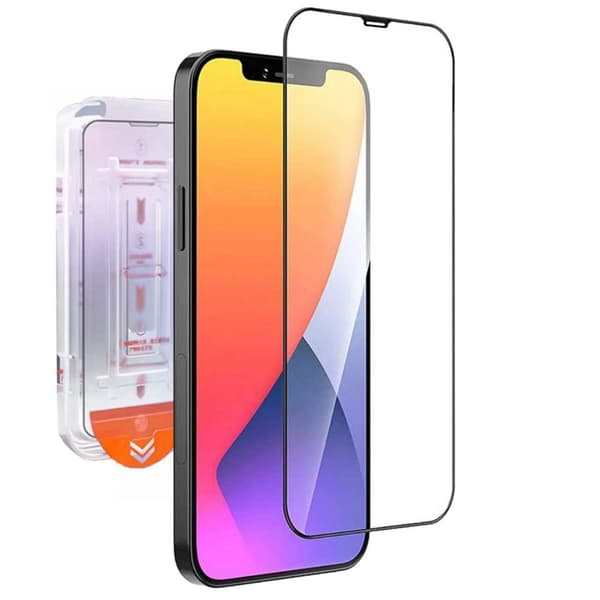 Helppo asentaa iPhone 12 näytönsuoja HD karkaistu lasi