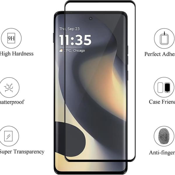 INF 2-Pack hærdet glas skærmbeskytter til Motorola Phone Moto Edge 2024