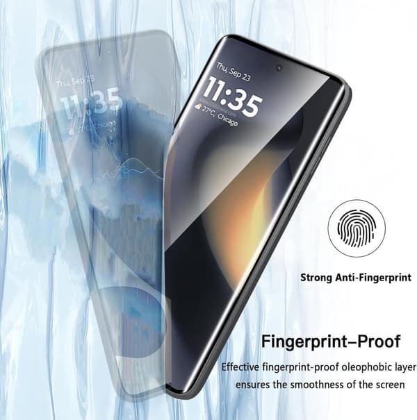 INF 2-Pack hærdet glas skærmbeskytter til Motorola Phone Moto Edge 2024