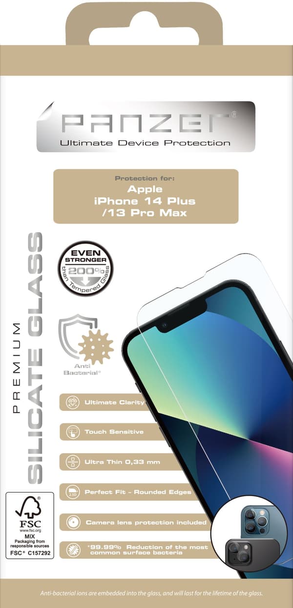 iPhone 13 Pro Max/14 Plus Full-Fit Silicate Glass