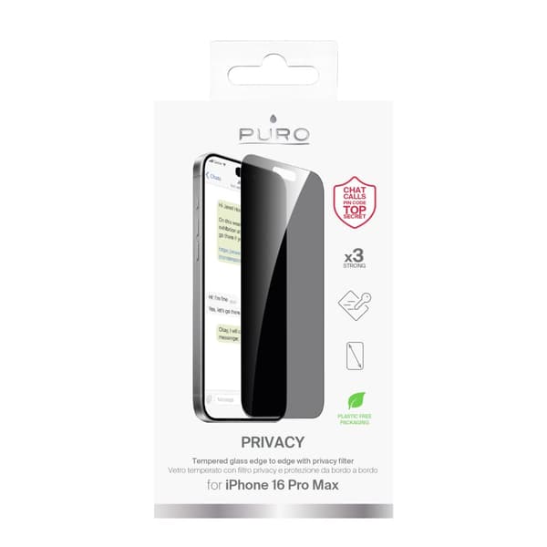 iPhone 16 Pro Max Privacy Tempered Glass